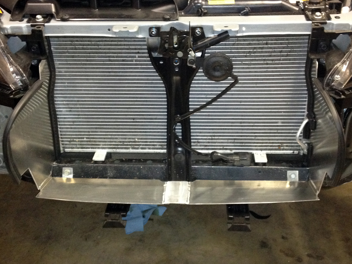 2011 STI Oil cooler and brake ducting