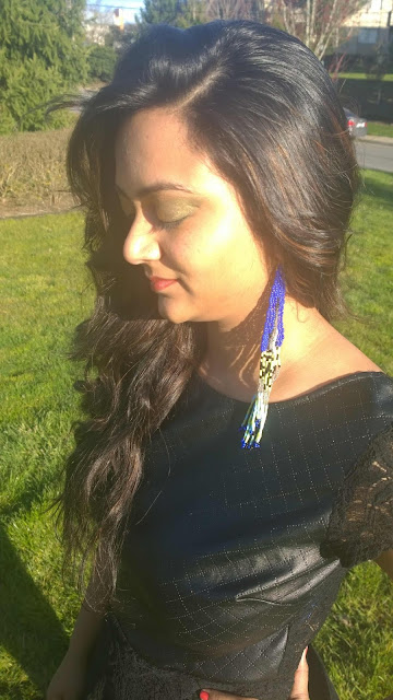 beaded earrings, african tribal earrings, ethnic long earrings, Blue beaded long earrings, beautiful earrings