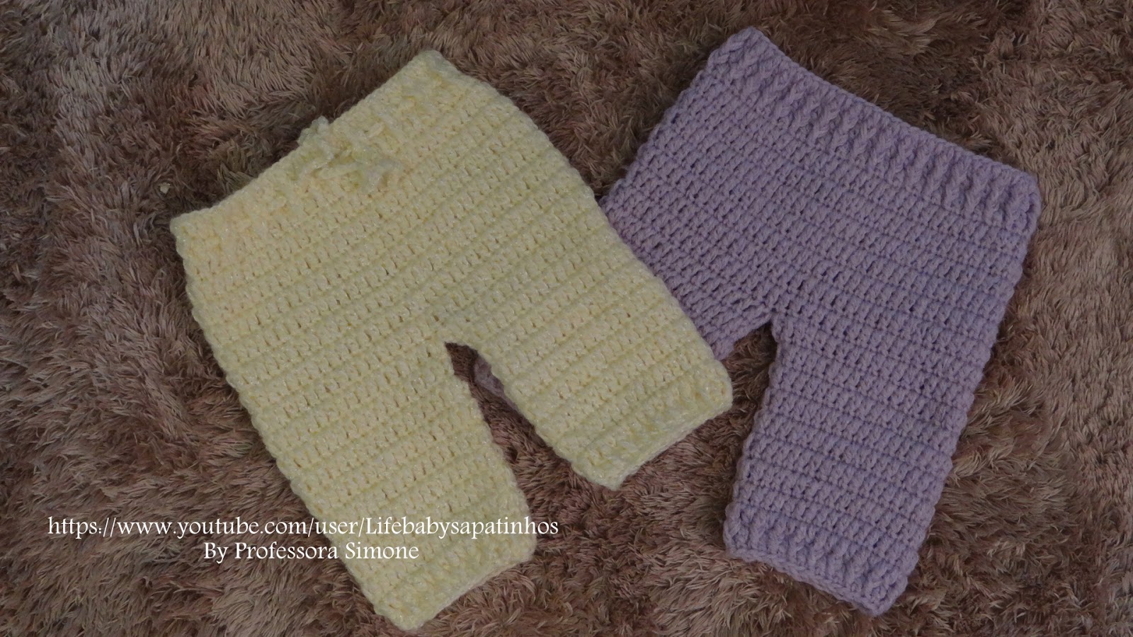calça para bebe de croche