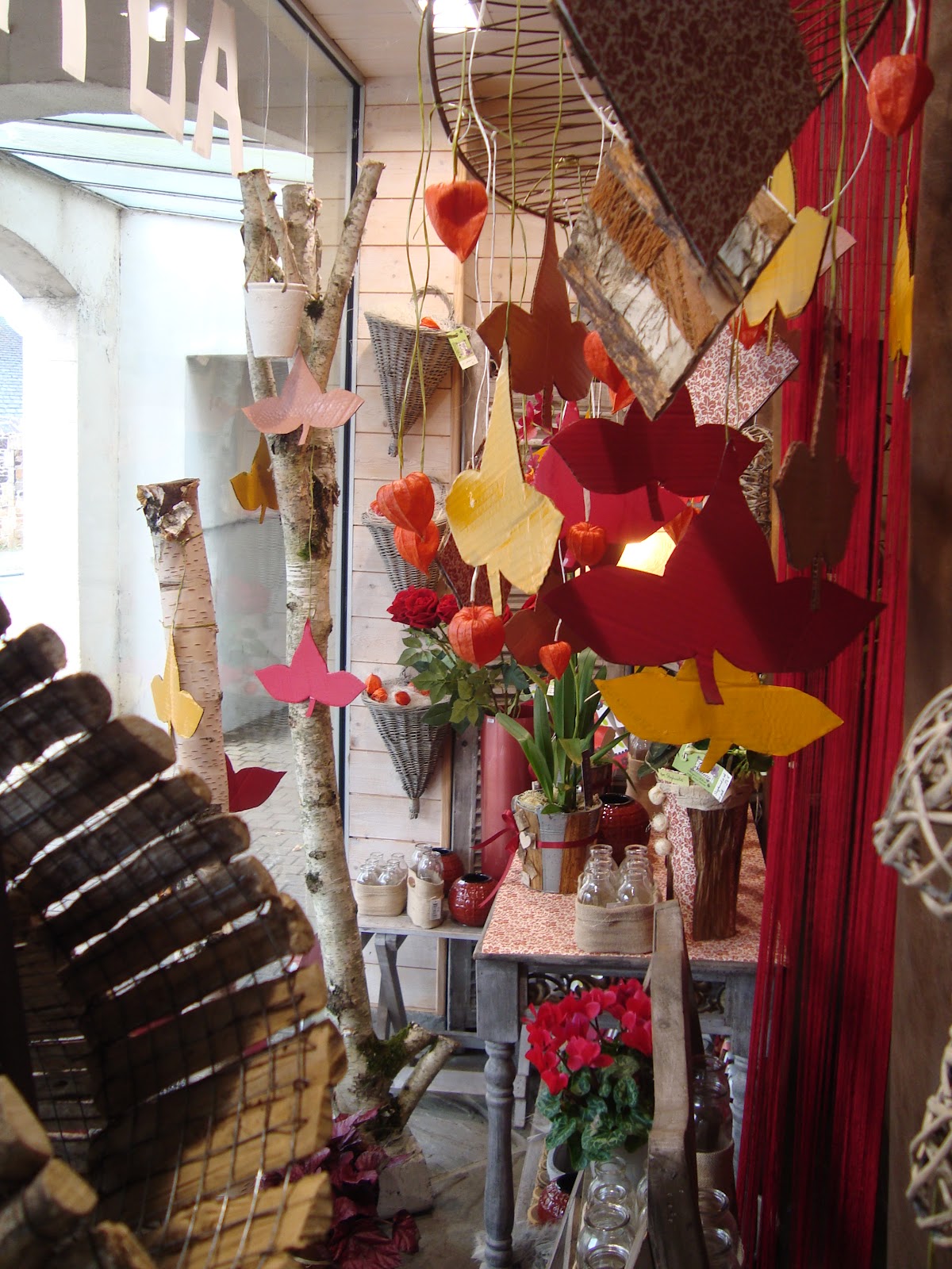 Maître artisan fleuriste vitrine d