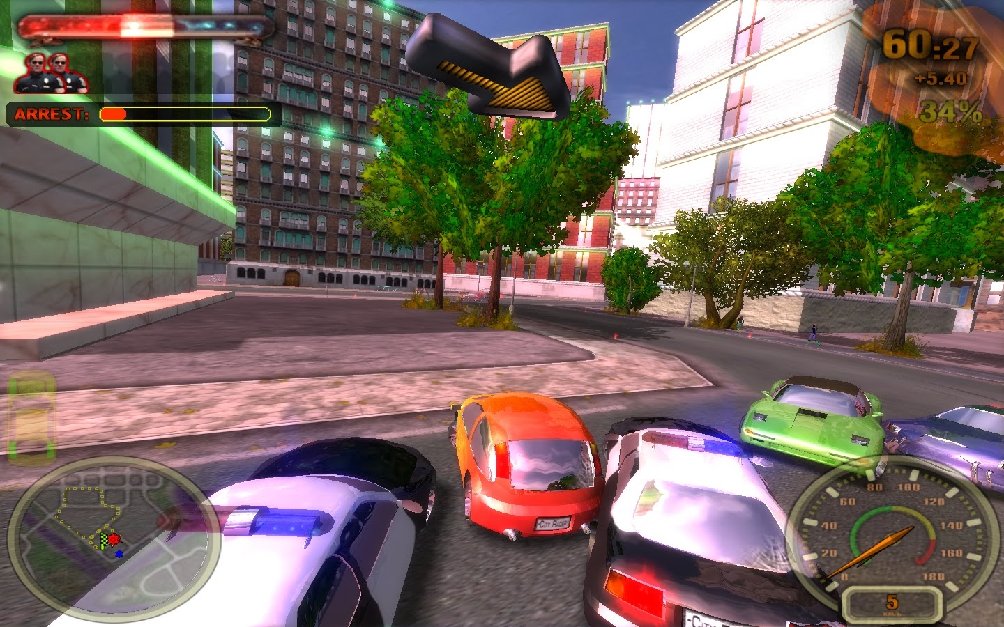 Online game city racing games