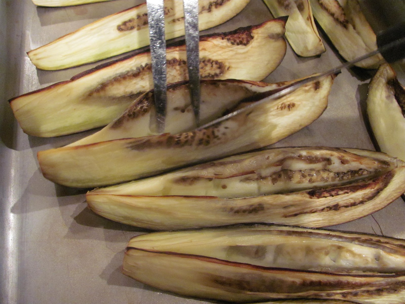 Stuffed Eggplant Spears