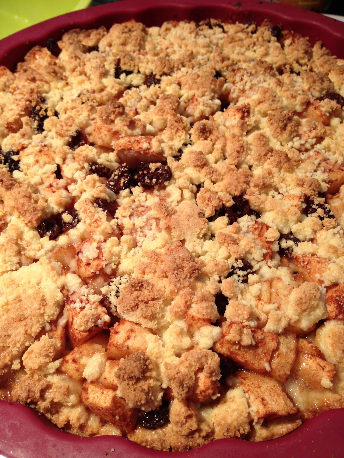 Sprinkles on a cupcake Recept Apple Crumble taart met Stevia