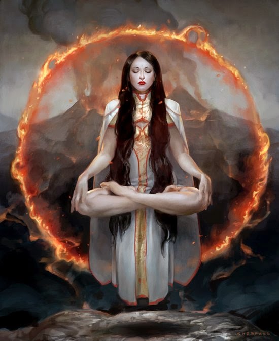 As fantásticas pinturas digitais de mundos de fantasia e terror em card games de Cynthia Sheppard Cynthia Sheppard deviantart pinturas digitais fantasia card games magic the gathering