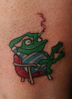 Cartoon Frog Tattoos