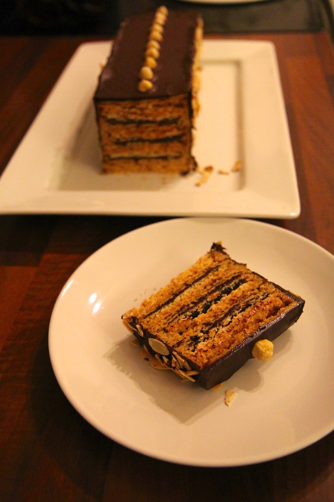 À la Table Chez Sandy ChocolateEspresso Dacquoise