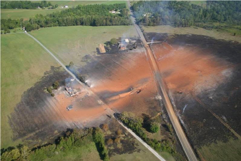PIPELINE EXPLOSION 2008 APPOMATTOX, VA QUESTION YOUR LOCAL