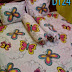 Sprei Handmade Motif Butterfly Crayon