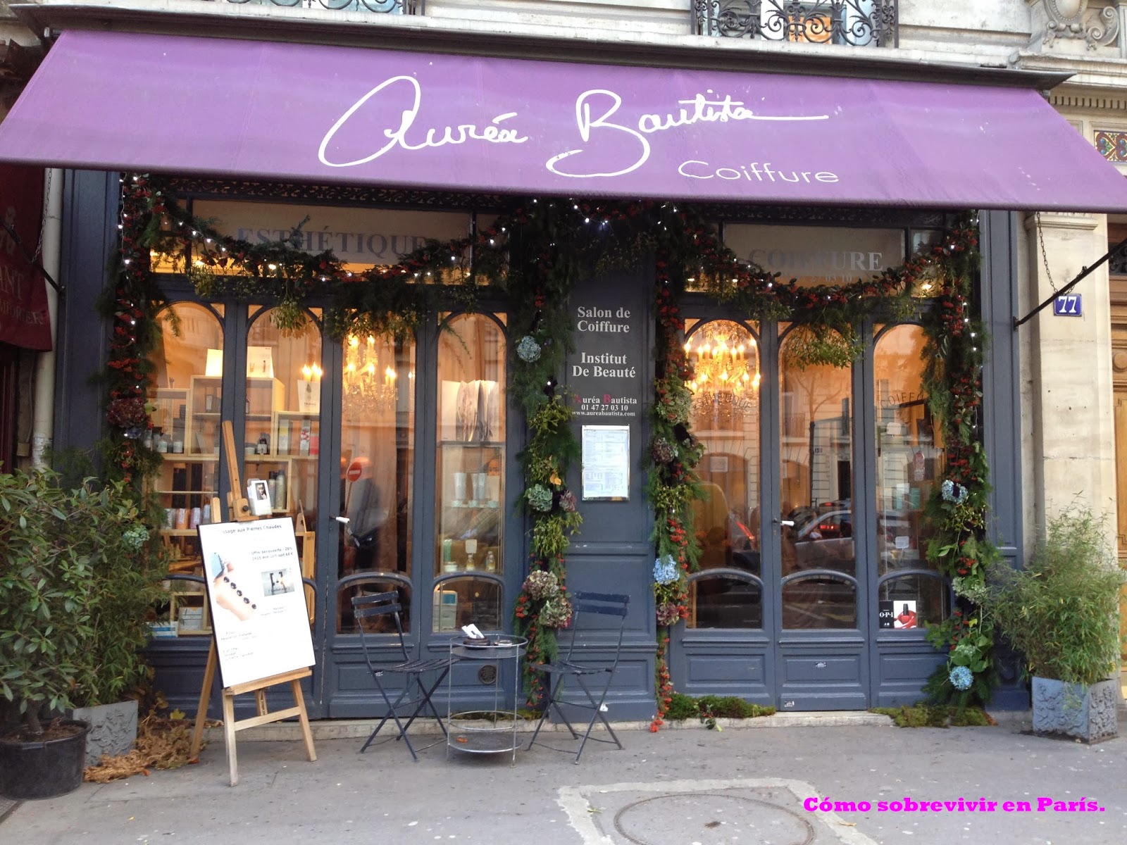 Cómo sobrevivir en París Salón de belleza en París.