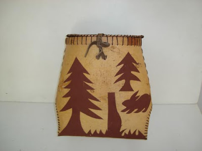 Unique Bark Crafts Fishing Basket