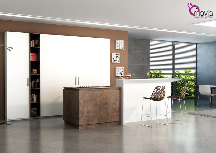 Arredamento di interni: Arredamento 3d cucine moderne - modello ... Arredamento di interni: Arredamento 3d cucine moderne - modello ...