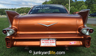 Custom Chevroelt Lumina rear view with Cadillac fins from 1958.