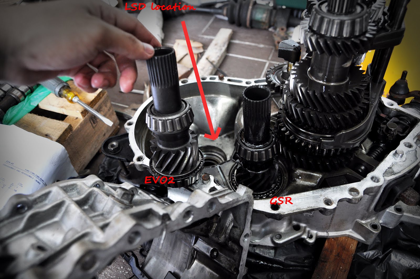 4G93T GSR open diff VS EVO LSD