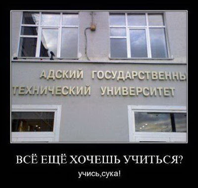 ВСЁ ЕЩЁ ХОЧЕШЬ УЧИТЬСЯ? учись , сука!