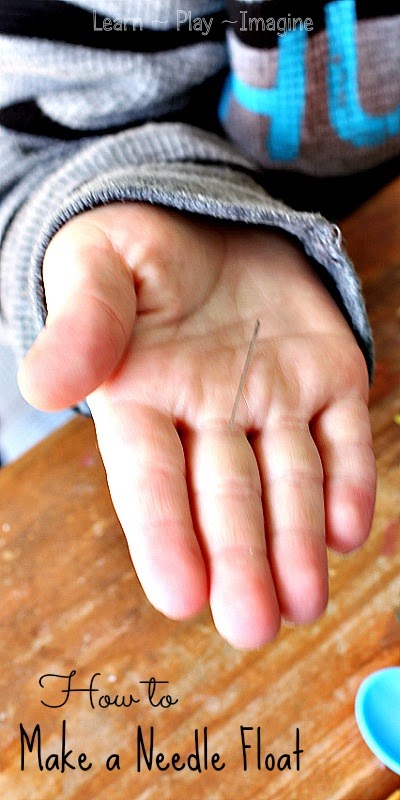 Did you know you can make a needle float on water? So cool!