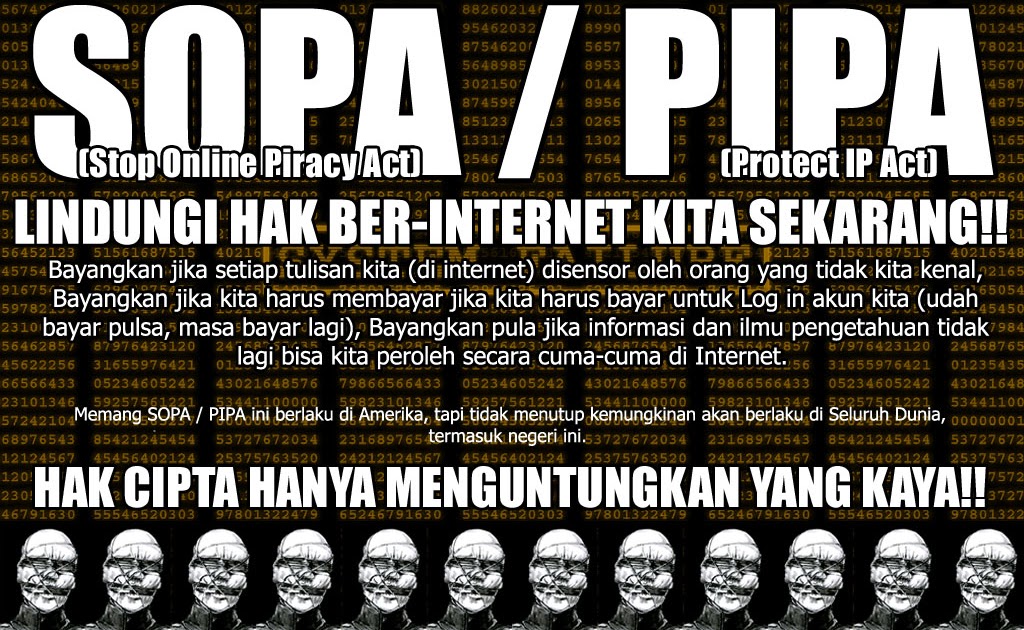 SOPA dan PIPA: Apa itu? dan Kenapa harus ditolak? | ANTIFARA (ANTI