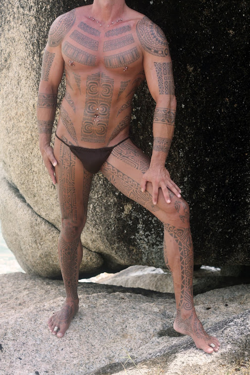 polynesian warrior tattoo tiki tattoo koh phangan