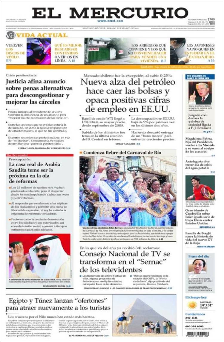 DIARIOS CHILENOS diarios chilenos: