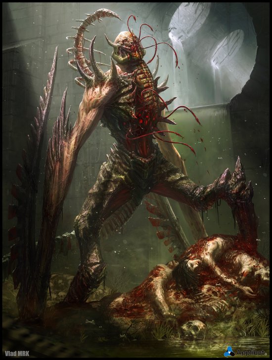 Demônios e outras criaturas de terror nas ilustrações de Vlad Marica Vlad Marica VladMRK deviantart ilustrações fantasia terror violência sombrio demônios