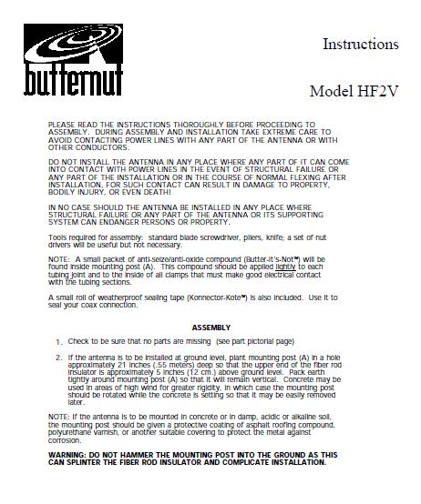YF1AR yankee foxtrot one alpha romeo: Vertical HF2V 80/40m instruction