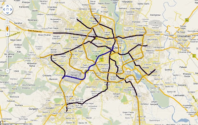 Route Map Of Delhi Metro Airport Line