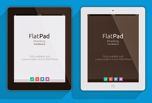 iPad Flat Mockup PSD iPad Flat Mockup PSD