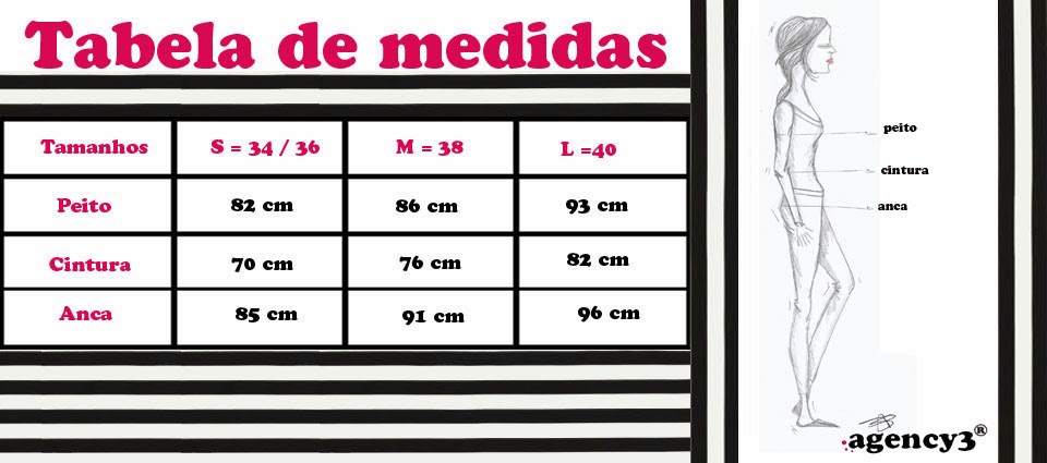 TABELA DE MEDIDAS