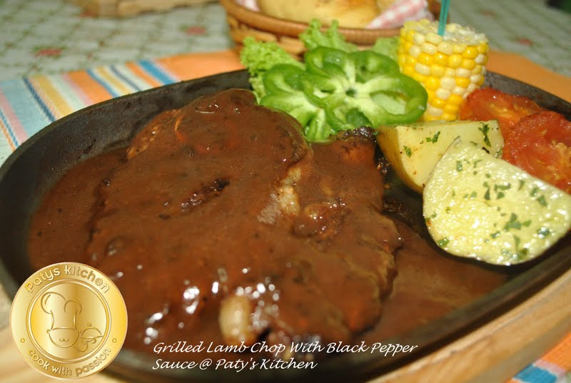PATYSKITCHEN GRILLED LAMB CHOPS WITH BLACK PEPPER SAUCE