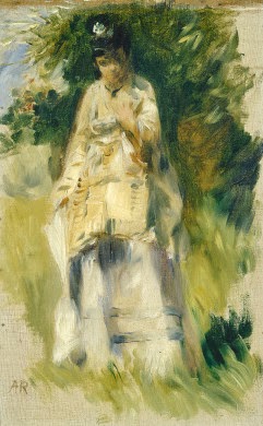 Женщина, стоящая у дерева 1866