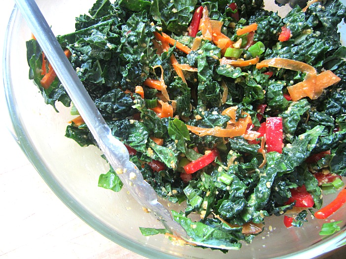 Kale Slaw w/ Peanut Dressing