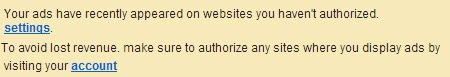 Google Adsense Unauthorzed sites Google Adsense Unauthorzed sites