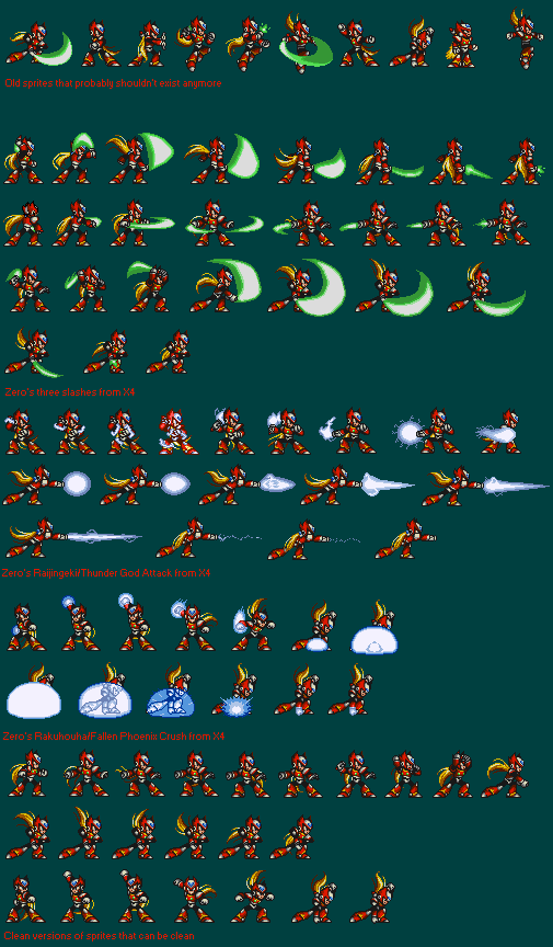 megaman x zero sprite sheet