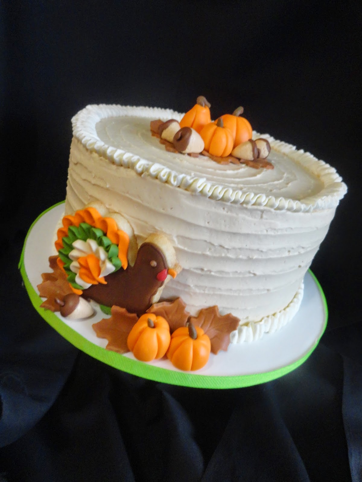 Pink Little Cake Thanksgiving theme cake