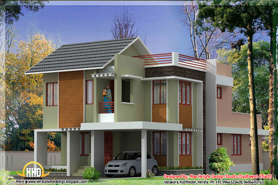 Kerala style house 3D model - May 2012