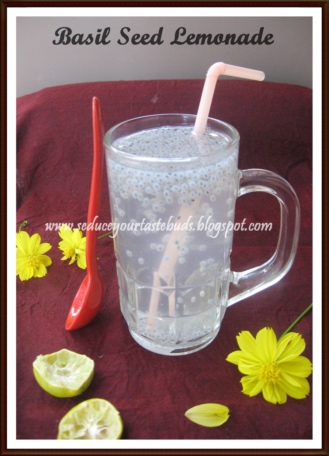 Basil Seed Lemonade Seduce Your Tastebuds...
