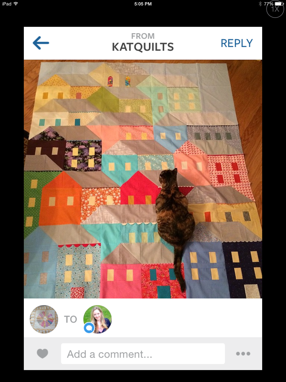 Pretty Little Quilts Hillside Houses Block 12