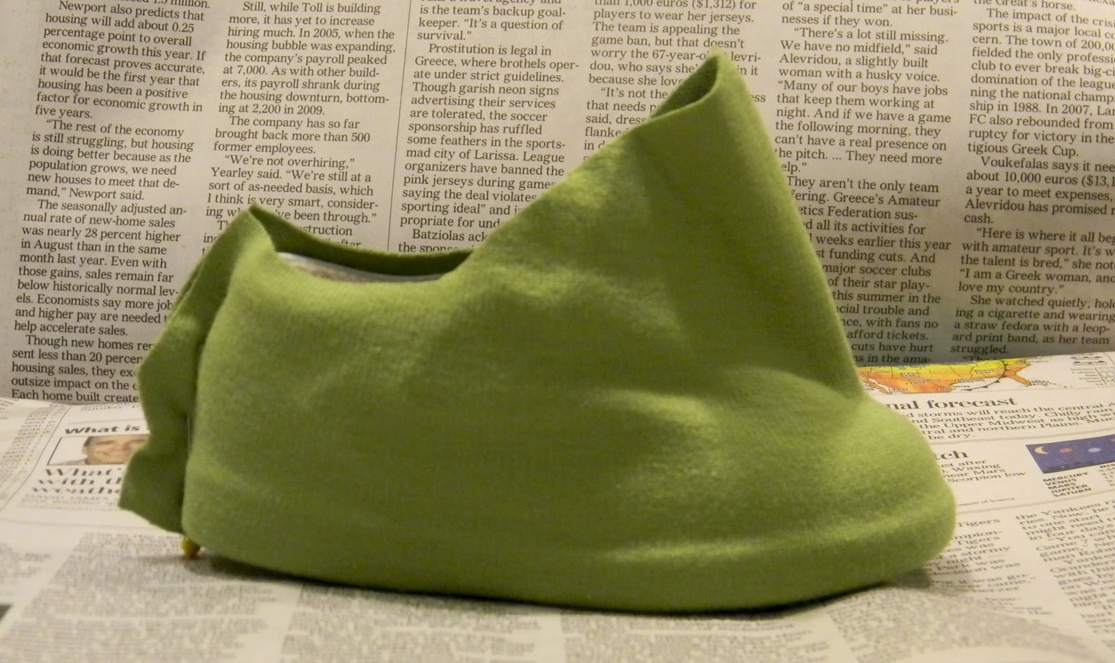 costume shoe covers for Halloween bright apple blossom