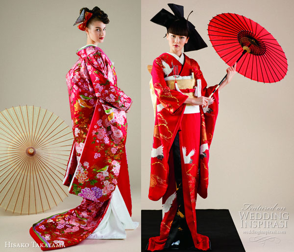 vestido de noiva japonês