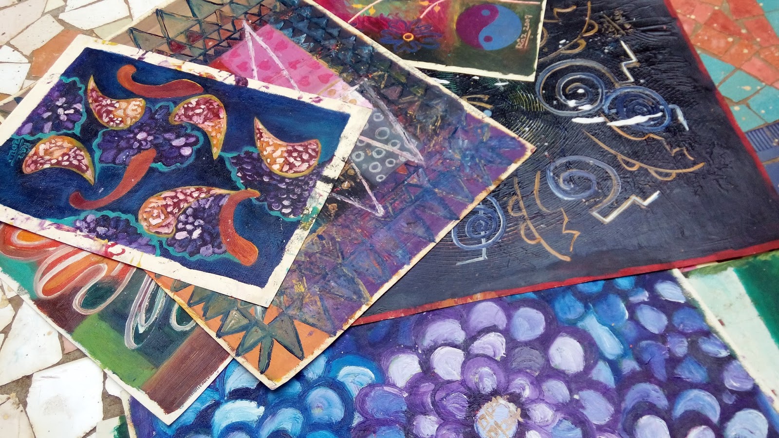 Razarts Feng Shui of Burning my Old Paintings Burning my paintings