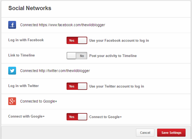 Connect Other Social Networks Connect Other Social Networks