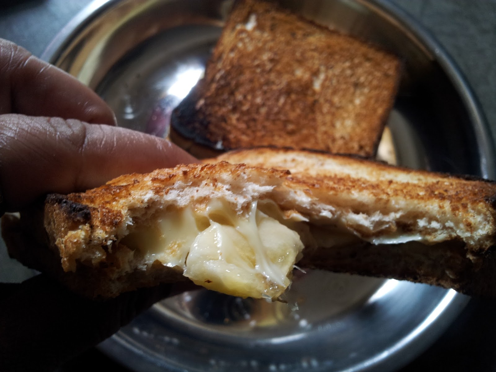 Sumanarthy's Kitchen Banana and Cheese Sandwich
