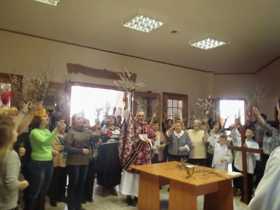 Father Michael Shields of the Heart of Jesus Palm Sunday April 14 2014