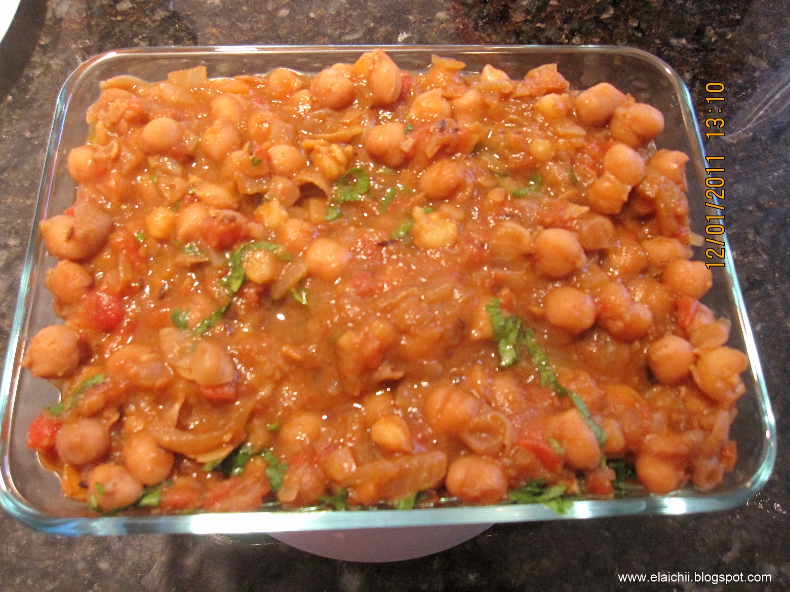 Elaichii Chick Peas Curry/ Garbanzo Beans Curry