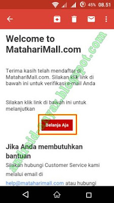 Cara Mendaftar MatahariMall.com Belanja Aja di Matahari Mall