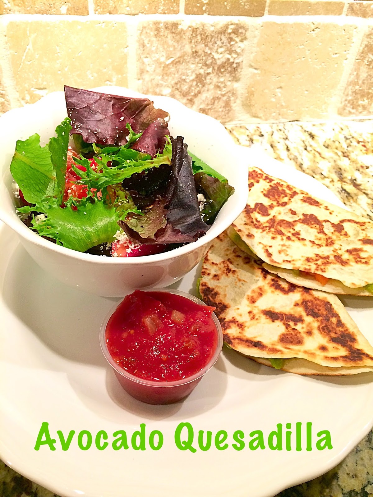 Everything Kelly Jean No Cheese Avocado Quesadilla