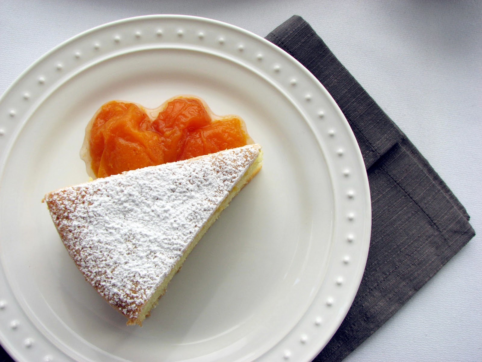 pastry studio Olive Oil Sponge Cake with Apricots