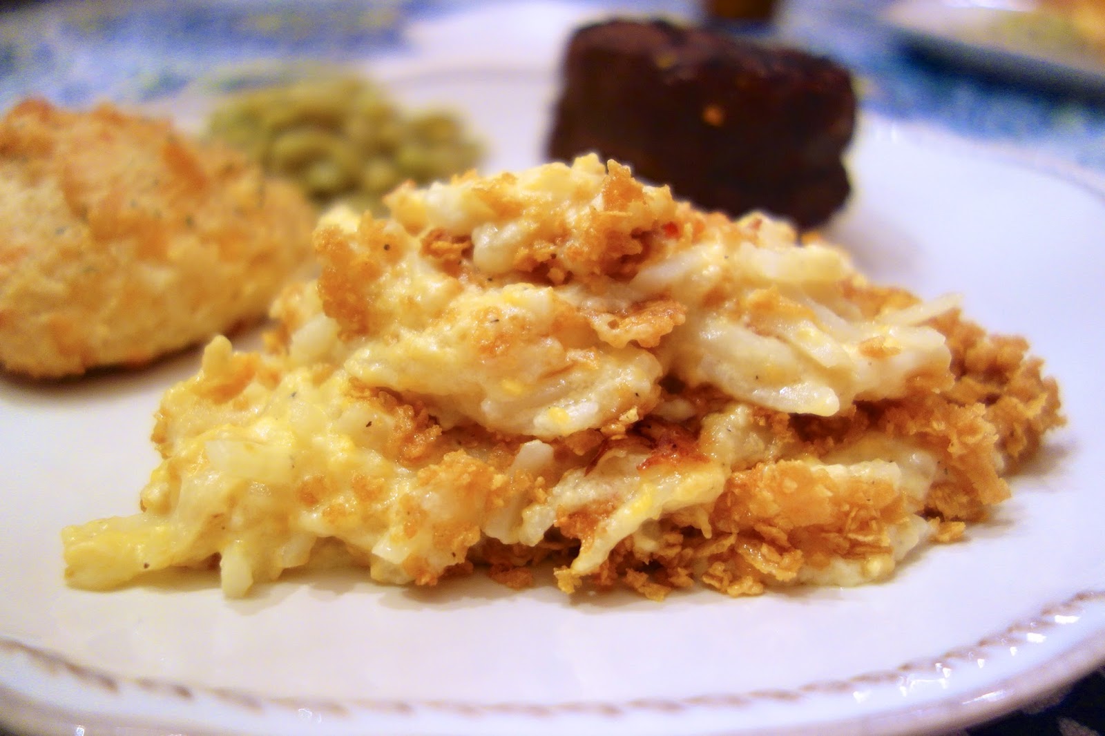 Lightened Up Cheesy Potato Casserole {Greek Yogurt} Plain Chicken