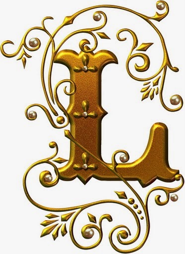 Letras douradas com pérolas - abc alfabeto dourado com pérolas lindo