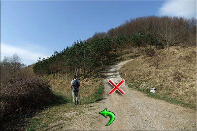 Dejamos la pista, izquierda
