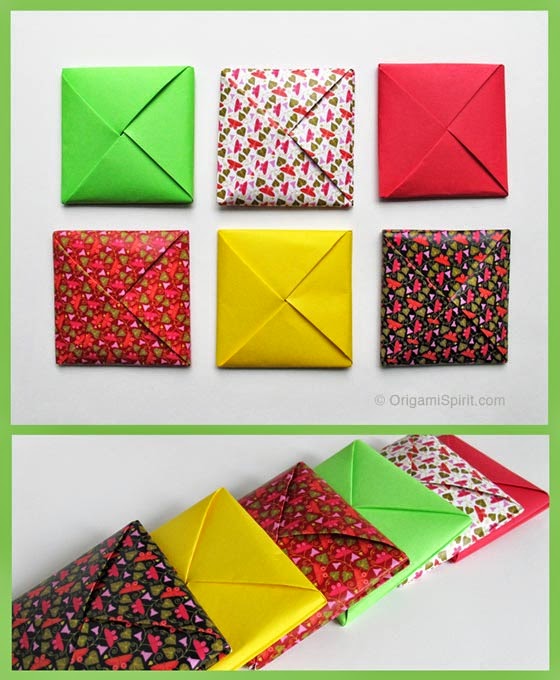 origami pouch folding art and craft projects easy